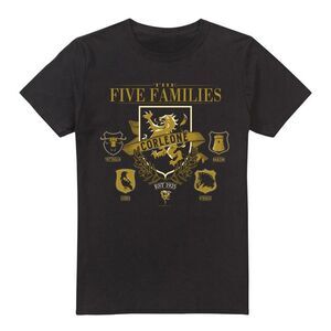 The Godfather Mens Five Families Logos T-Shirt / Black